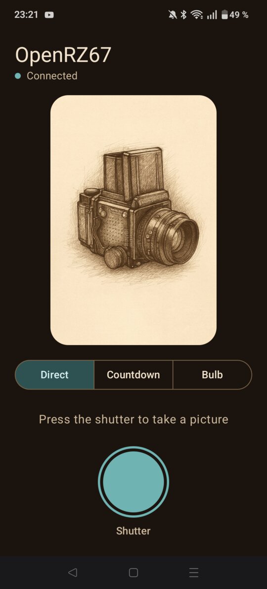 Android app: Direct mode in dark theme